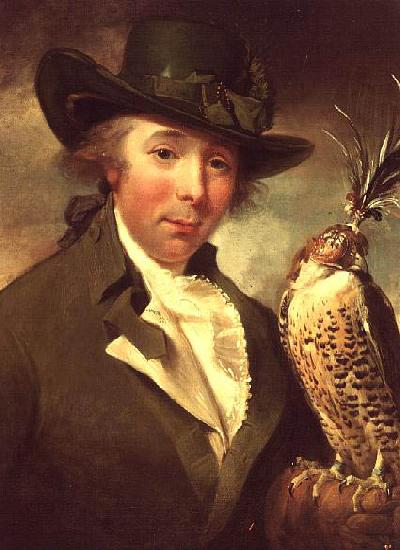 Philip Reinagle Man with Falcon Sweden oil painting art